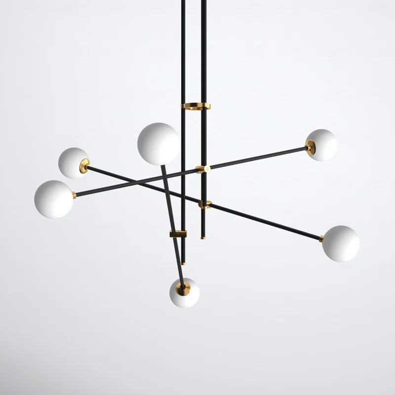Thaddeus 6 Light Metal Dimmable Sputnik Chandelier | AllModern