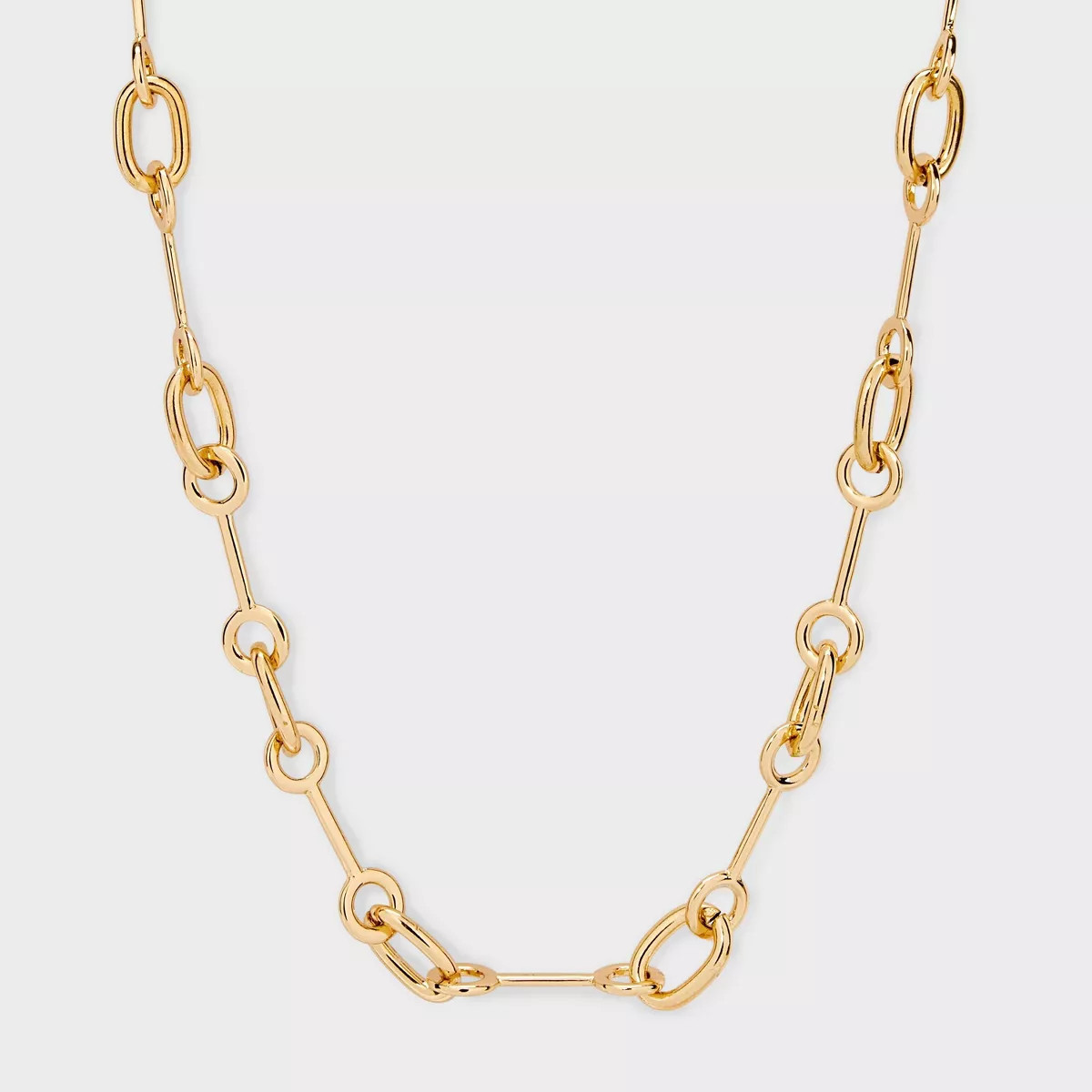 All Around Rolo Chain Necklace - A New Day™ Gold: Nickel-Free Metal, Lobster Claw Clasp, 16" Le... | Target