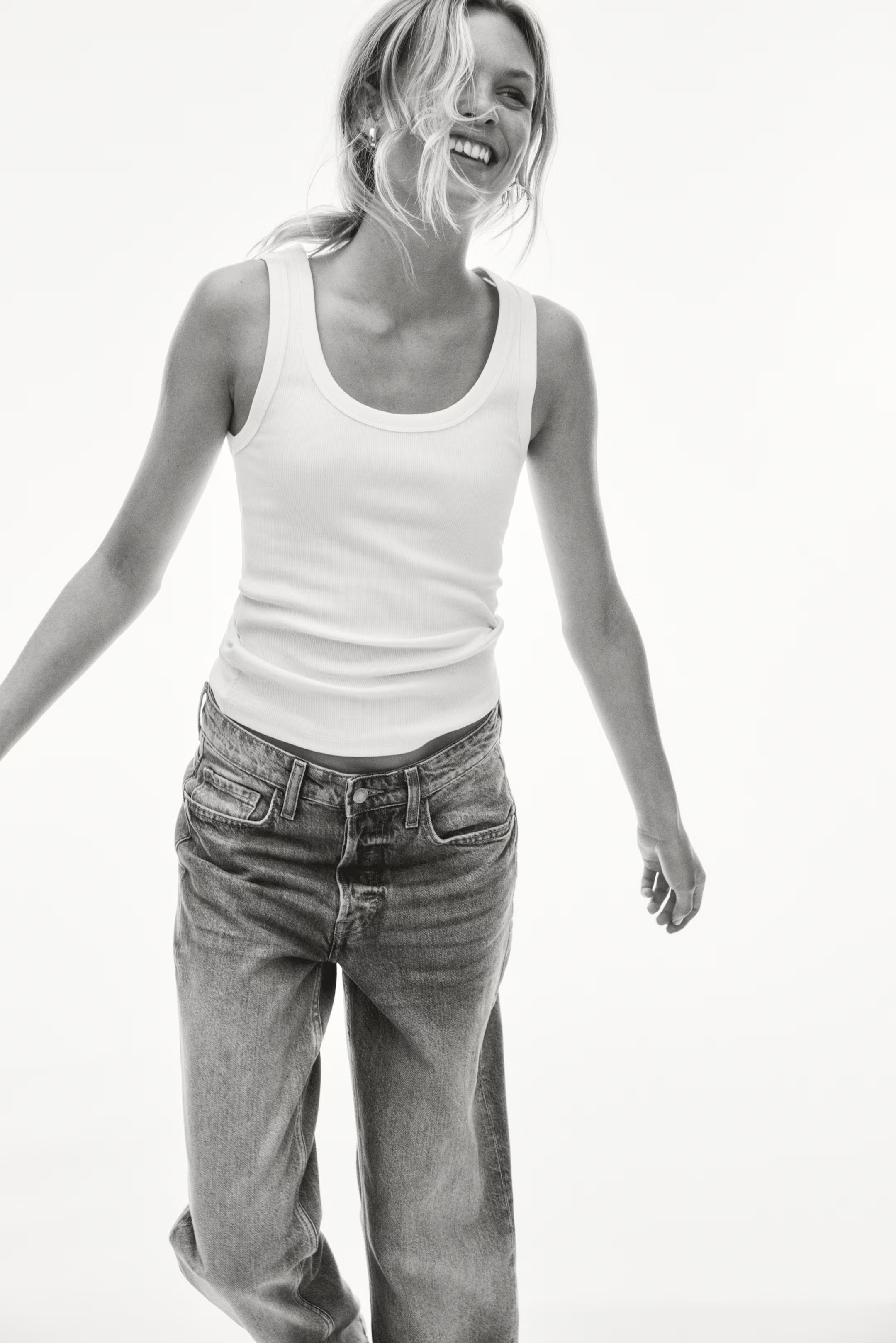 Ribbed vest top | H&M (UK, MY, IN, SG, PH, TW, HK)