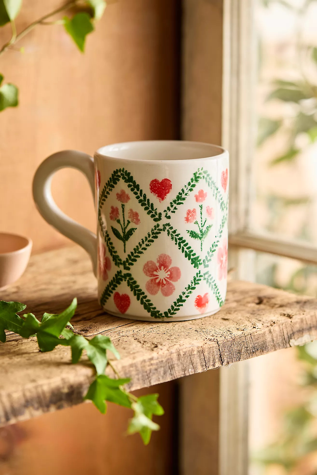 Valentine Lattice Earthenware Mug | Anthropologie (US)