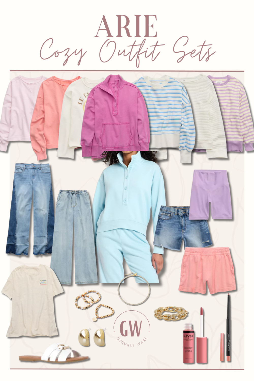 Aerie cozy sets that are cute enough to wear out and comfy enough to live in ☁️✨ Your new everyday favorites 💕 

 #LTKxMadewell #LTKootd #LTKU