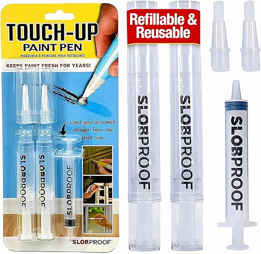 Slobproof Refillable Touch-Up Paint Pen, Mess-Free, Reusable Wall Paint Repair Tool, Precise Appl... | Amazon (US)