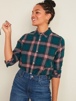 Classic Plaid Flannel Shirt for Women | Old Navy (US)