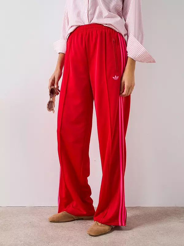 adidas Originals Women's Adicolor Firebird Tracksuit Bottoms - Red | Very (UK)