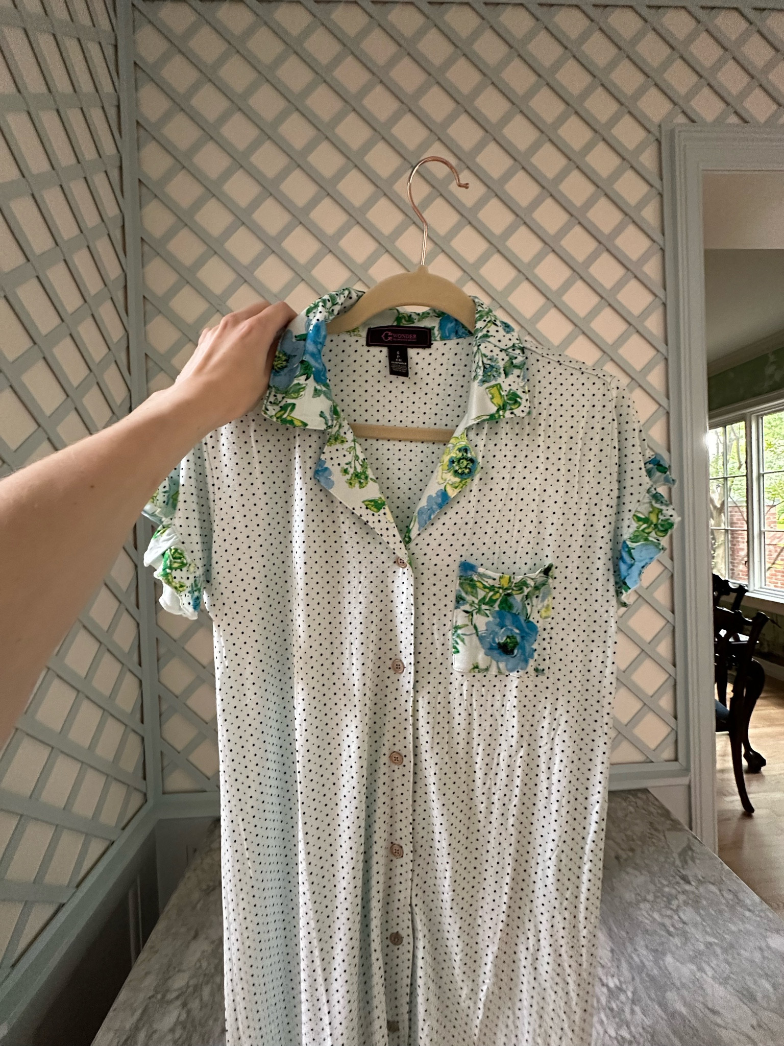 The cutest postpartum pajamas just arrived! These are perfect for pregnancy and post partum especially for your girl that has been living in pajamas lately! These would be great for your hospital bag or also just a fun nightgown to lounge in - my outfits on repeat these days! Nightgown, c.wonder, pajamas, summertime pajamas 🩵