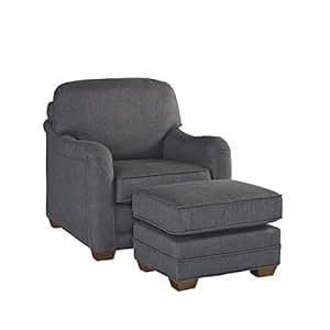 Home Styles 5206-100 Magean Stationary Chair and Ottoman, Grey | Amazon (US)