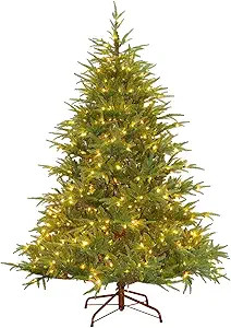 National Tree Company Pre-Lit 'Feel Real' Artificial Full Christmas Tree, Green, Frasier Grande, ... | Amazon (US)