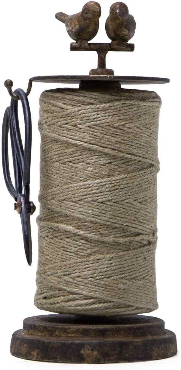 SOFFEE DESIGN Vintage Jute Twine Holder with Scissors for Garden Farmhouse Kitchen Counter Antiqu... | Amazon (US)