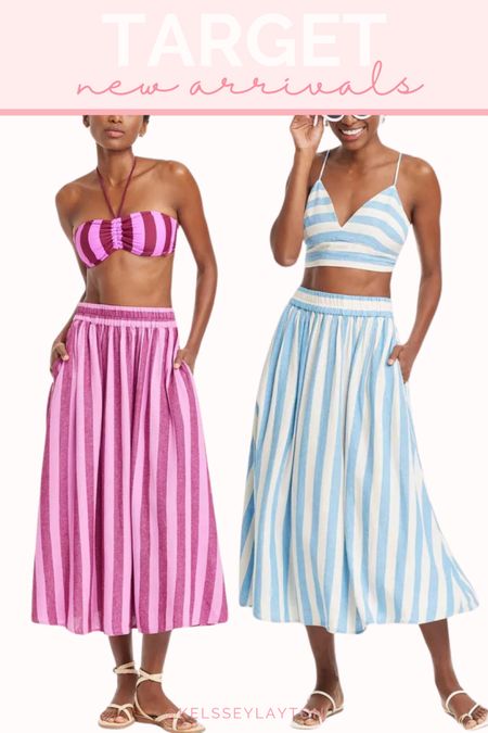 Target new arrivals, striped midi skirt 

#LTKSeasonal #LTKFindsUnder50