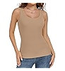 Tank Tops for Women, Racerback Ribbed Tank Top, Women Slim Knit Basic Cotton Summer Tops Going Ou... | Amazon (US)