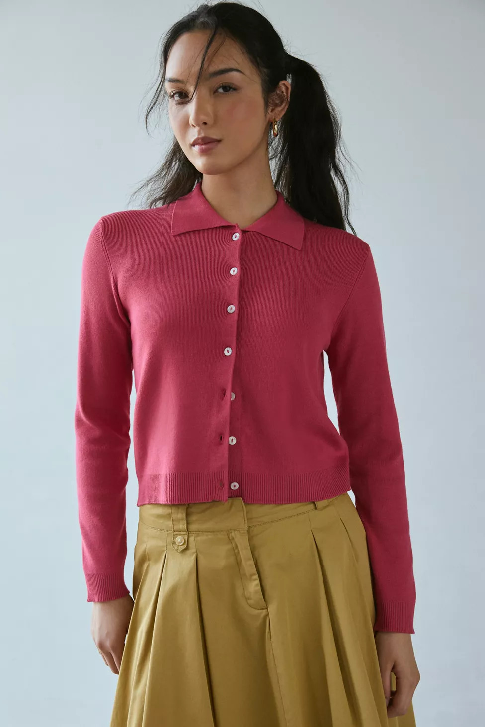 Kimchi Blue Rachel Collared Cardigan | Urban Outfitters (US and RoW)