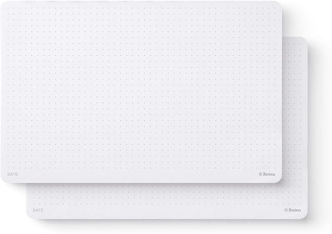 Notsu Dot Grid Desk Notepad 2 Pack | Minimalist Dotted Memo Mouse Pads with Premium Thick Paper, ... | Amazon (US)