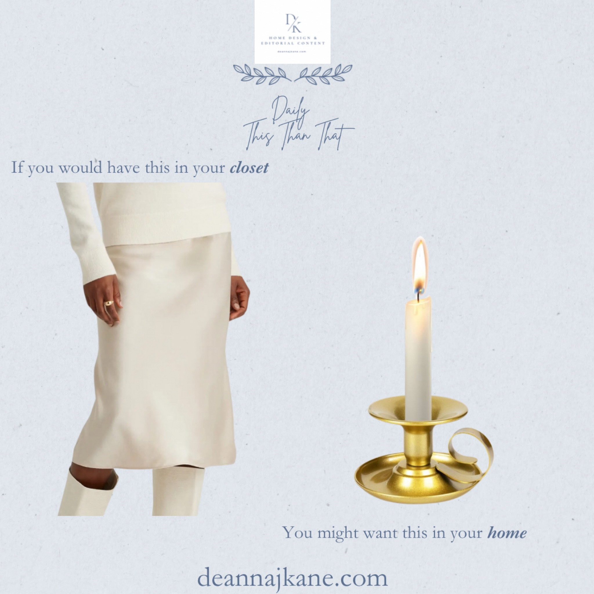If you would wear this (washable) silk cream skirt, you might want these flameless candles in your home  

#LTKHome