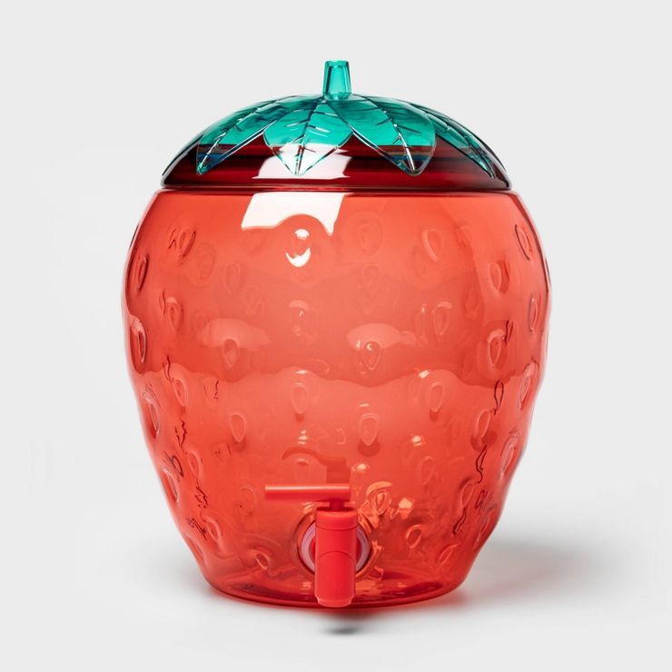 2.1gal Plastic Figural Strawberry Beverage Dispenser - Sun Squad™ | Target