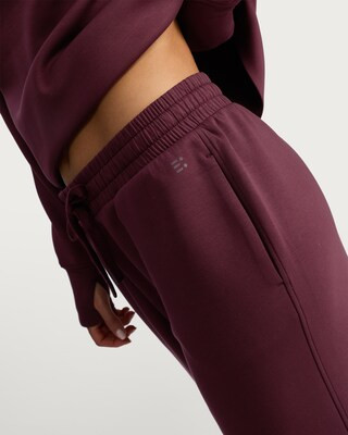 F&F Active Wide Leg Drawstring Joggers in Berry | Tesco F&F
