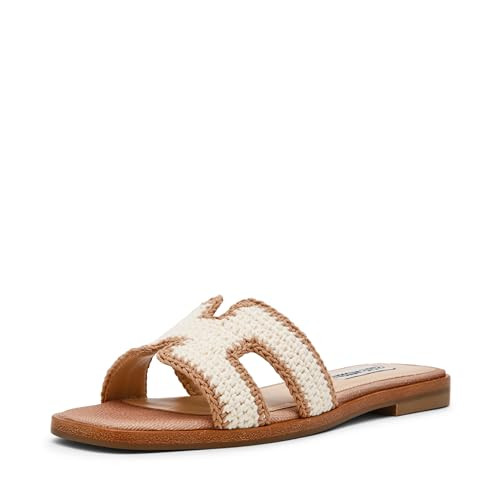 Steve Madden Women's Hadyn Sandal, Tan/Multi, 6.5 | Amazon (US)