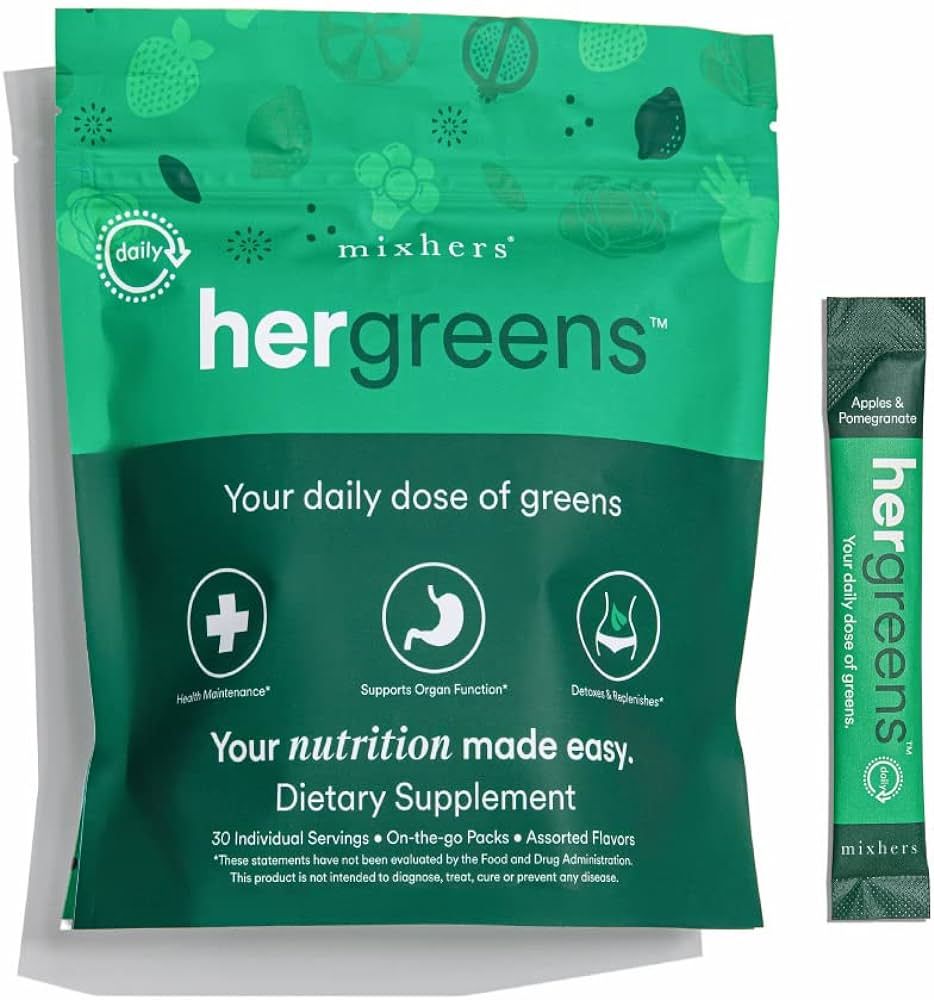 MIXHERS Hergreens - Greens & Veggie Powder - Made from Whole Foods - with Digestive Enzymes & Kal... | Amazon (US)
