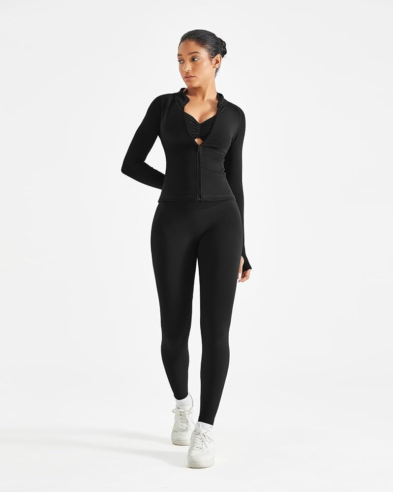 AUROLA Influence Athletic Workout Jacket for Women, Lightweight Slim Fit Full Zip Running Yoga Sp... | Amazon (US)