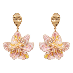 Margarite Drop Earrings Pink | Mignonne Gavigan