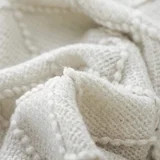 Bourina Rhombus Beige Throw Blanket, Soft and Lightweight, 50"x 60" | Walmart (US)