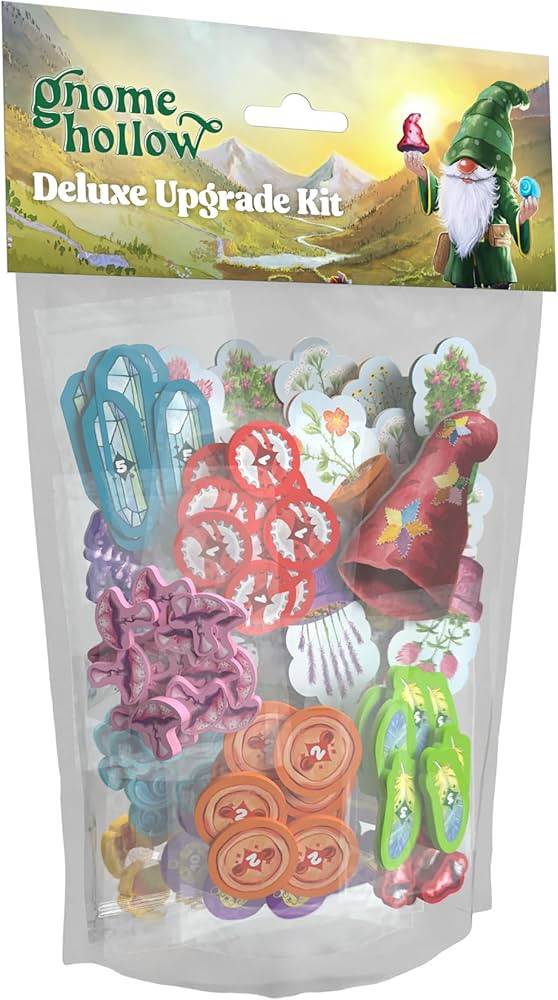 Gnome Hollow Tile Laying & Worker Placement Board Game Deluxe Upgrade Kit, 200 Beautiful Wood Pie... | Amazon (US)