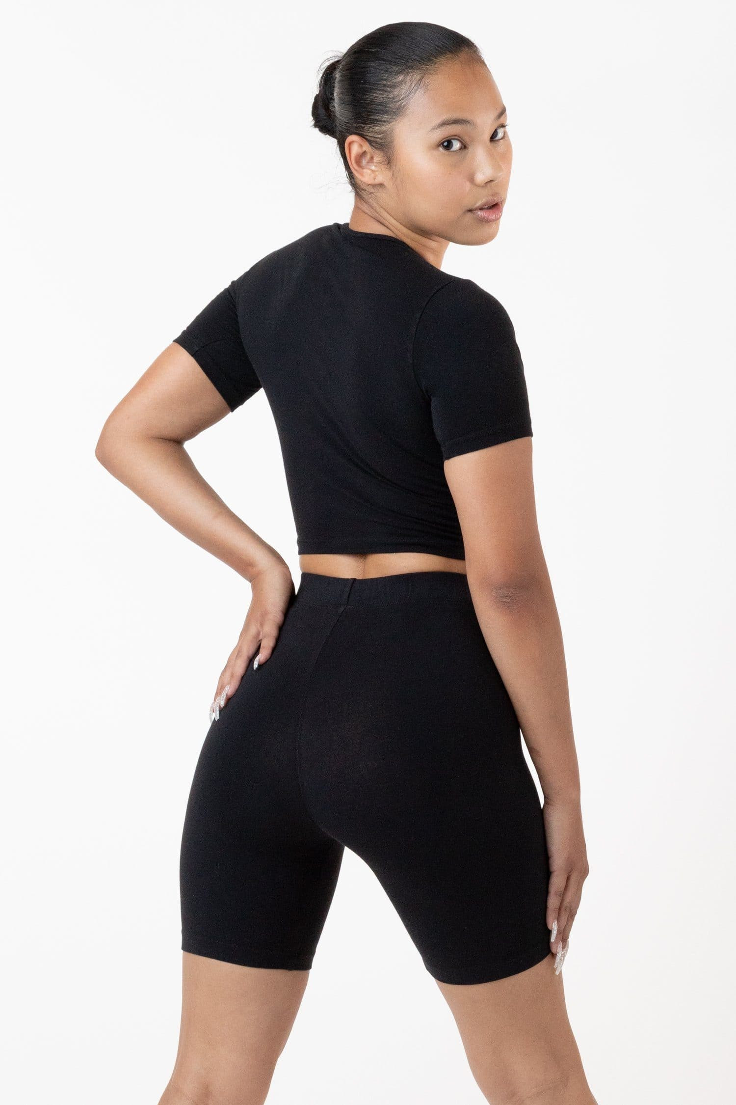 8382GD - Garment Dye Bike Shorts | Los Angeles Apparel