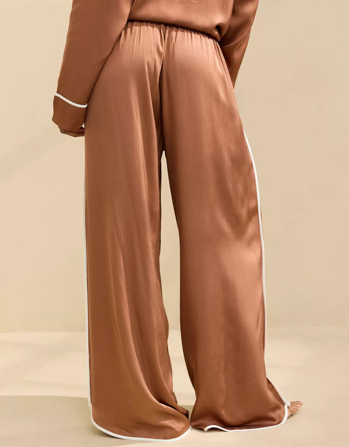 Aerie Off-Duty Satin Trouser PJ | Aerie