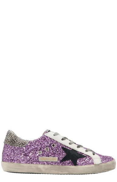 Golden Goose Deluxe Brand Superstar Glitter Sneakers | Cettire Global