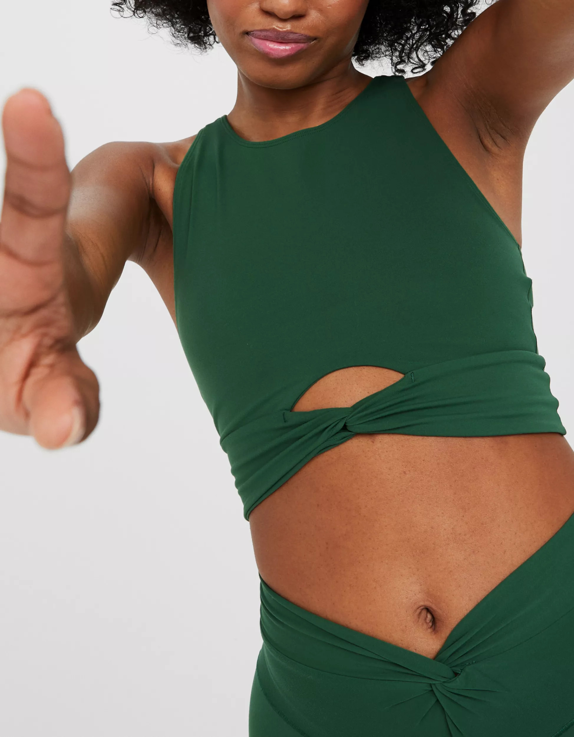 OFFLINE By Aerie Real Me Xtra Twist Crop Tank Top | Aerie
