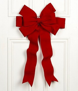 Southern Living Christmas Cheer Collection Velvet Bow Door Decor | Dillard's | Dillard's