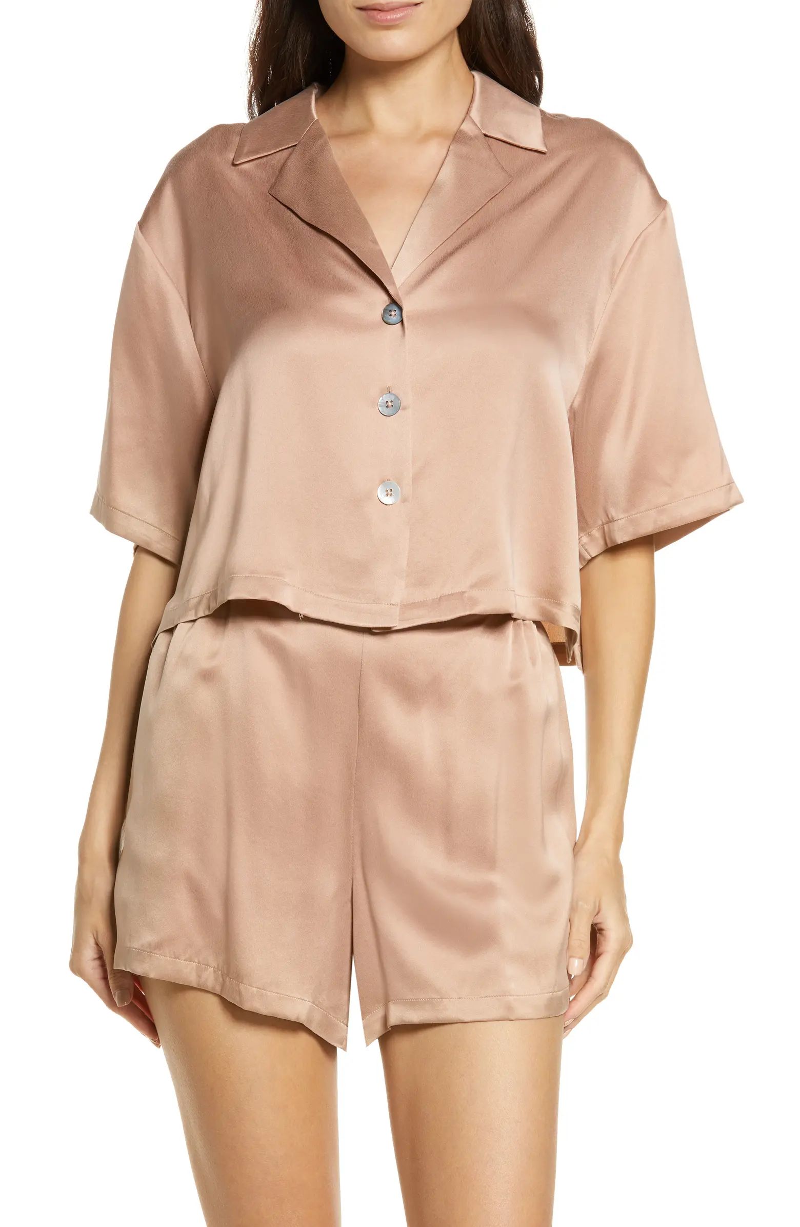 Lunya Washable Silk Button-Up Short Pajamas | Nordstrom | Nordstrom