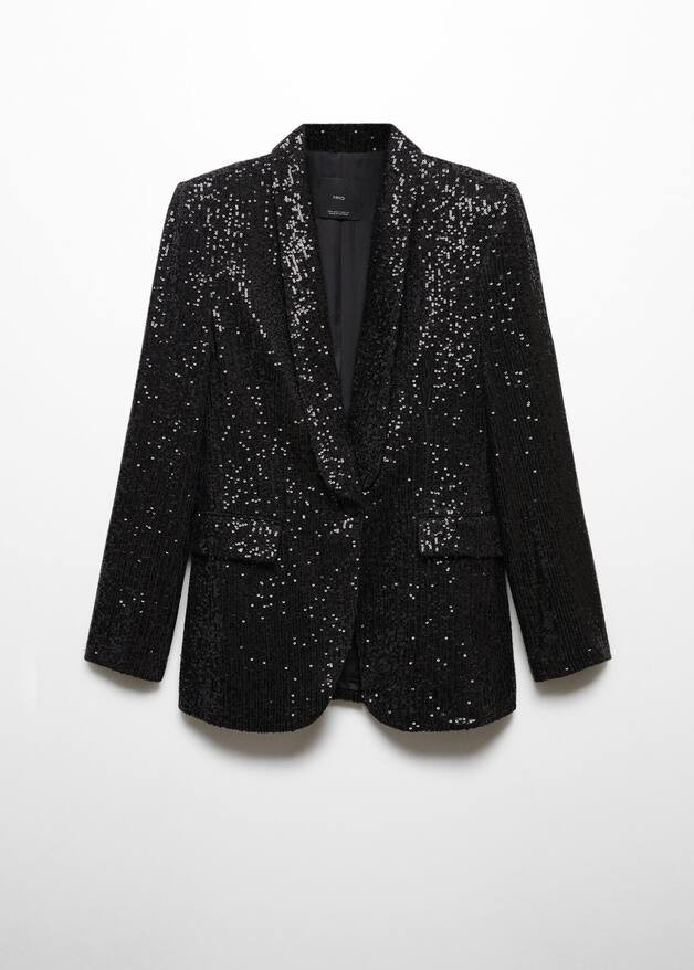 Sequined suit blazer | MANGO (US)