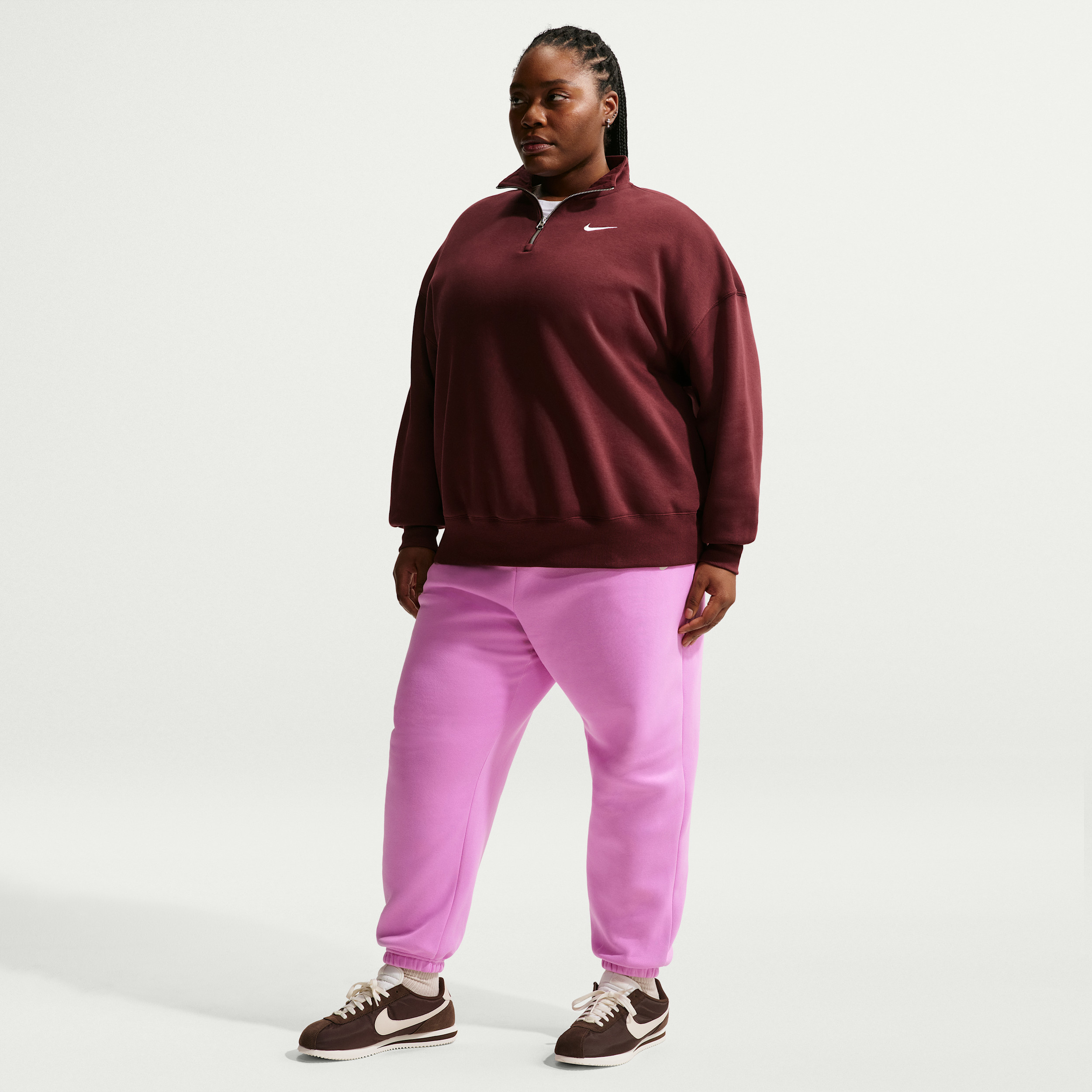 Women's Nike Sportswear Phoenix Fleece High-Waisted Oversized Sweatpants (Plus Size) in Purple | FZ5998-503 | Nike (US)