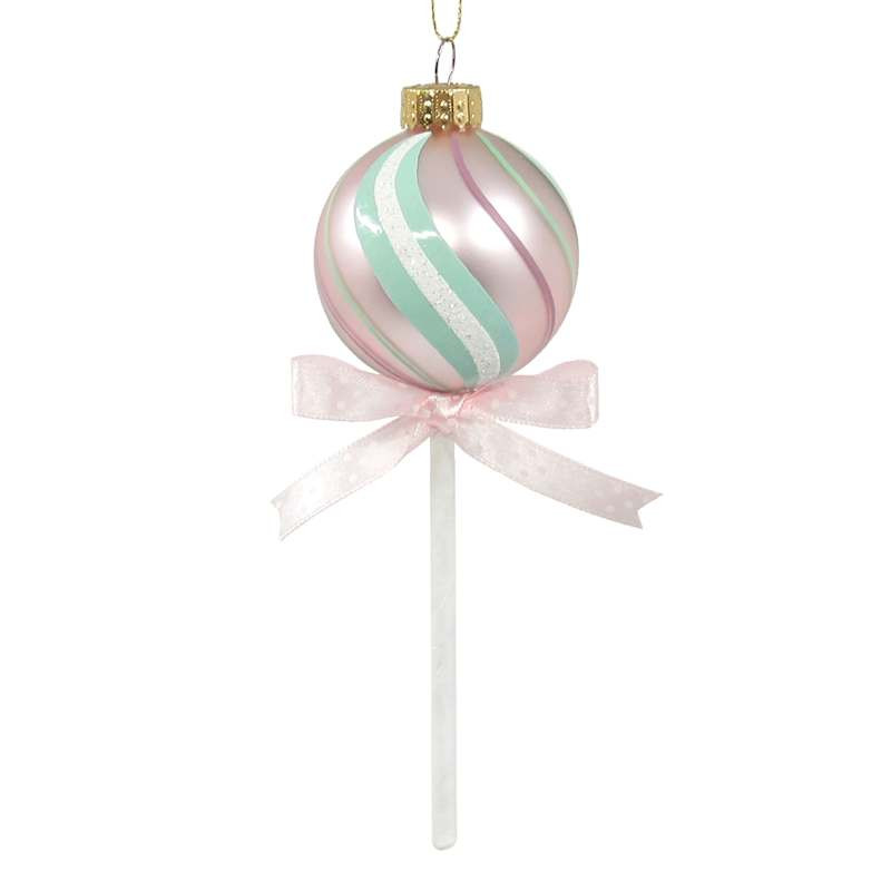 Mrs. Claus' Bakery Cake Pop Glass Ornament, 6" | At Home