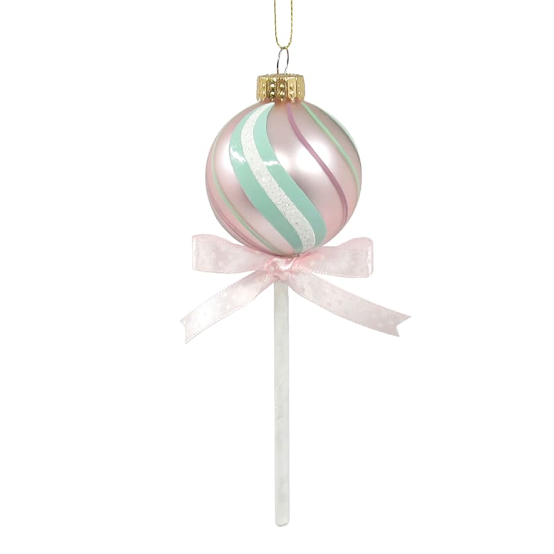 Mrs. Claus' Bakery Cake Pop Glass Ornament, 6" | At Home