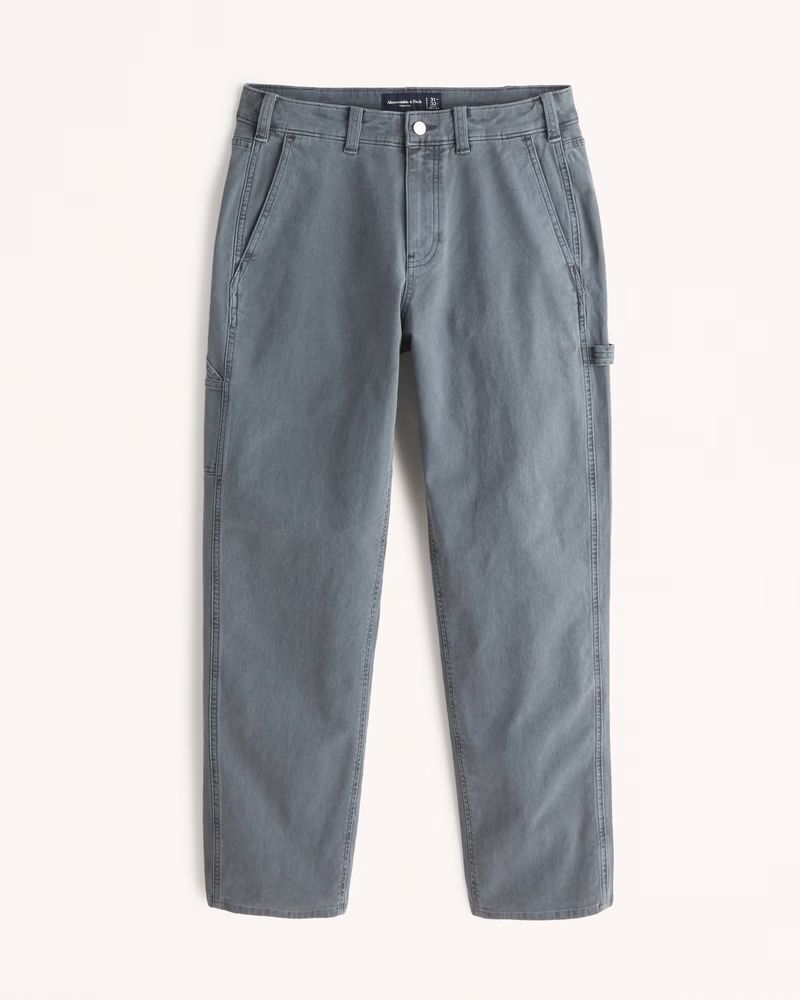 Abercrombie & Fitch Men's Loose Workwear Pant in Blue - Size 34 X 30 | Abercrombie & Fitch (US)
