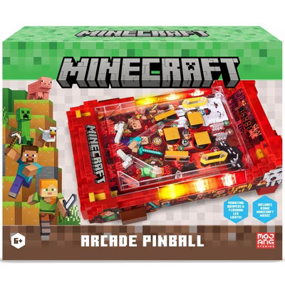 Minecraft: Arcade Pinball - Nether - Lights & Sounds Tabletop Game, Kids 6+ | Target