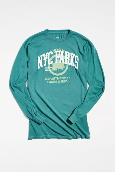 NYC Parks Puff Print Long Sleeve Tee | Urban Outfitters (US and RoW)