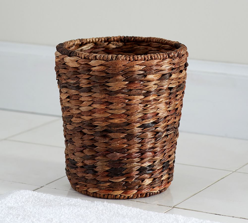 Seagrass Handcrafted Waste Basket | Pottery Barn (US)