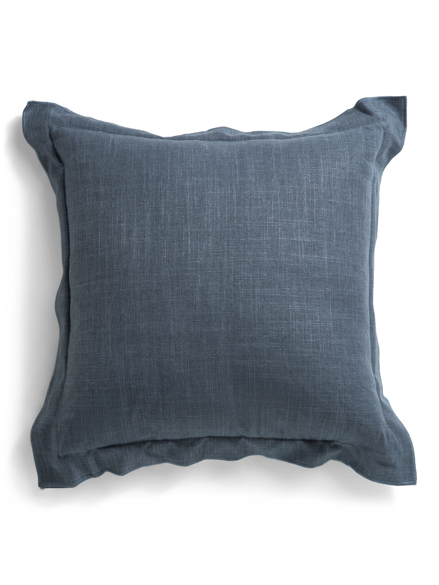 Handmade In Usa 22x22 Linen Blend Overfilled Double Flange Pillow | TJ Maxx