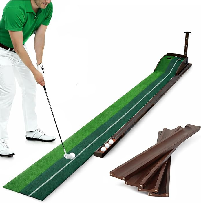 Golf Putting Mat – Practice Putting Green Indoor – Non-Slip Smooth Surface for Indoor & Offic... | Amazon (US)