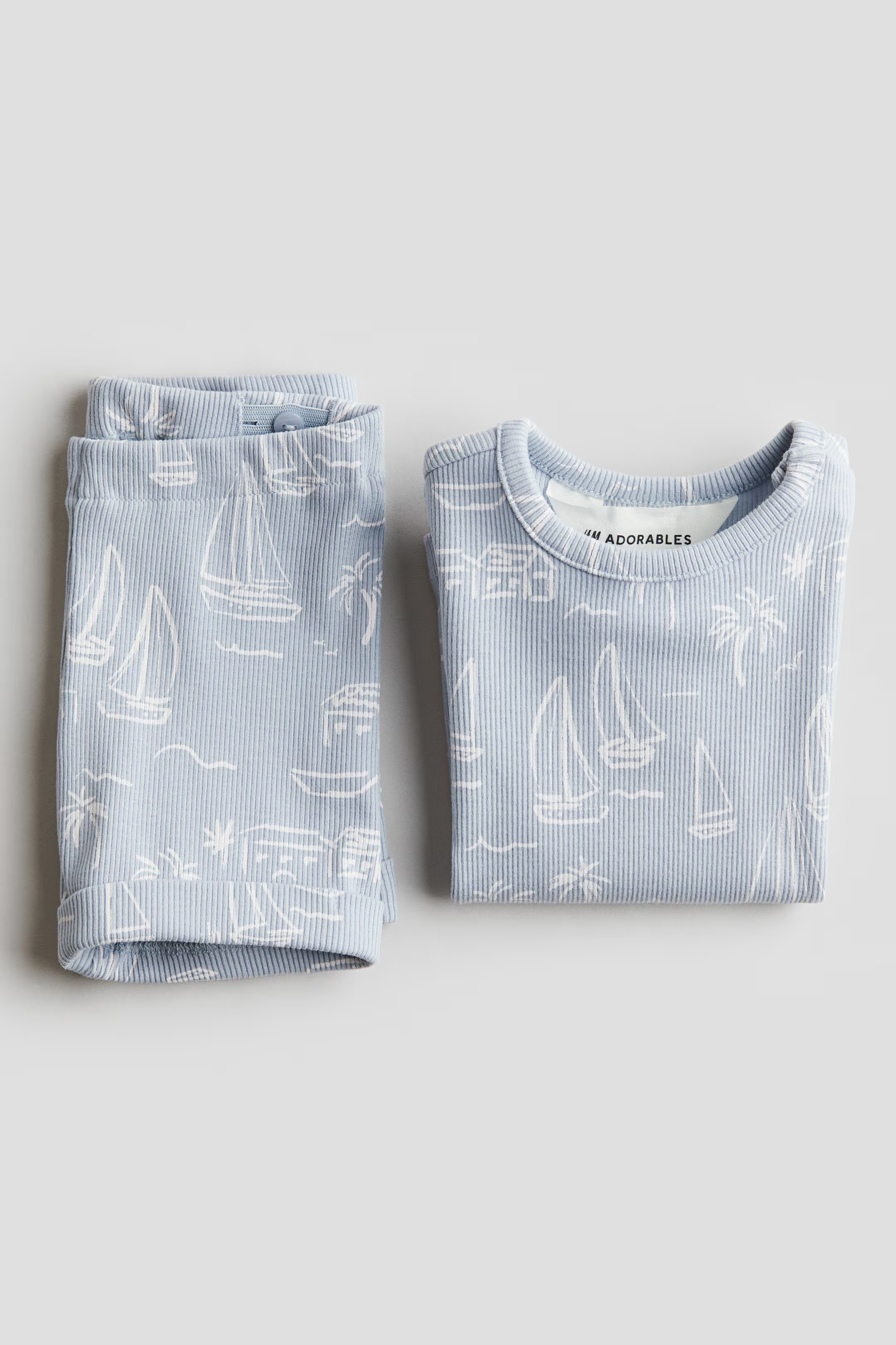 2-Piece Ribbed Cotton Set | H&M (US + CA)