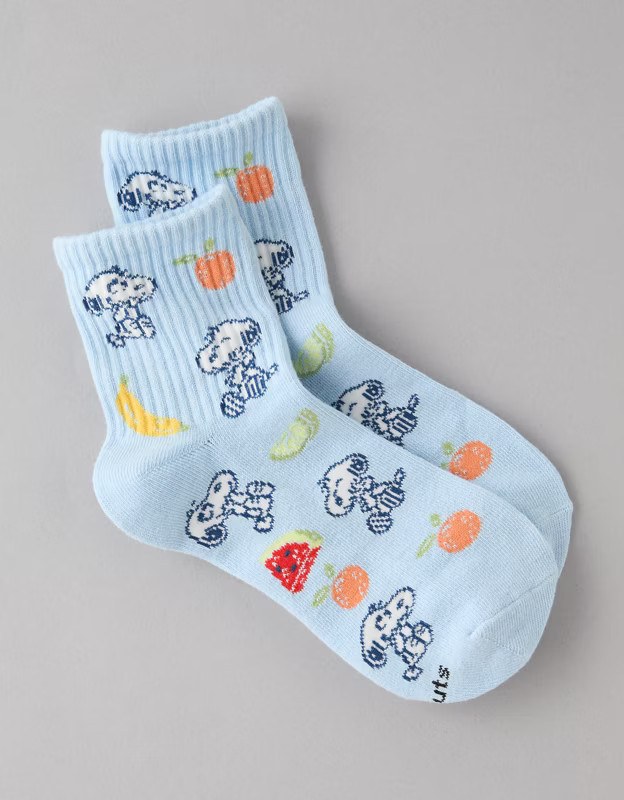 AE Snoopy Fruit Boyfriend Socks | American Eagle Outfitters (US & CA)