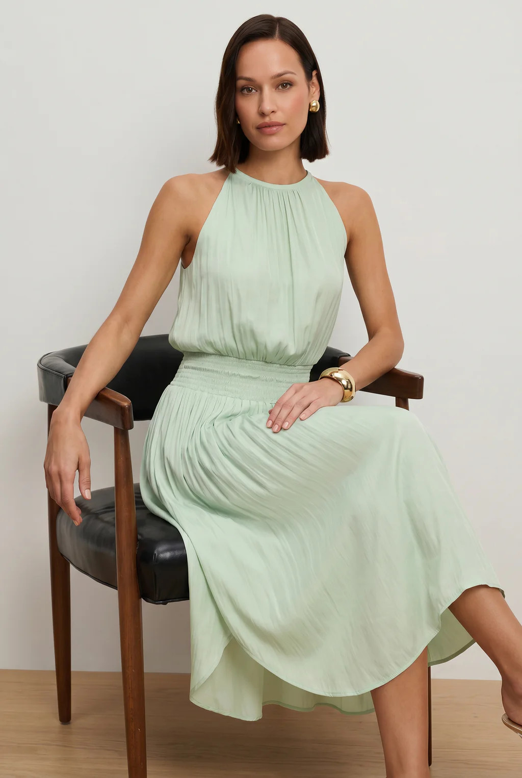 Emelia Halter Dress - Mint | The Noli Shop