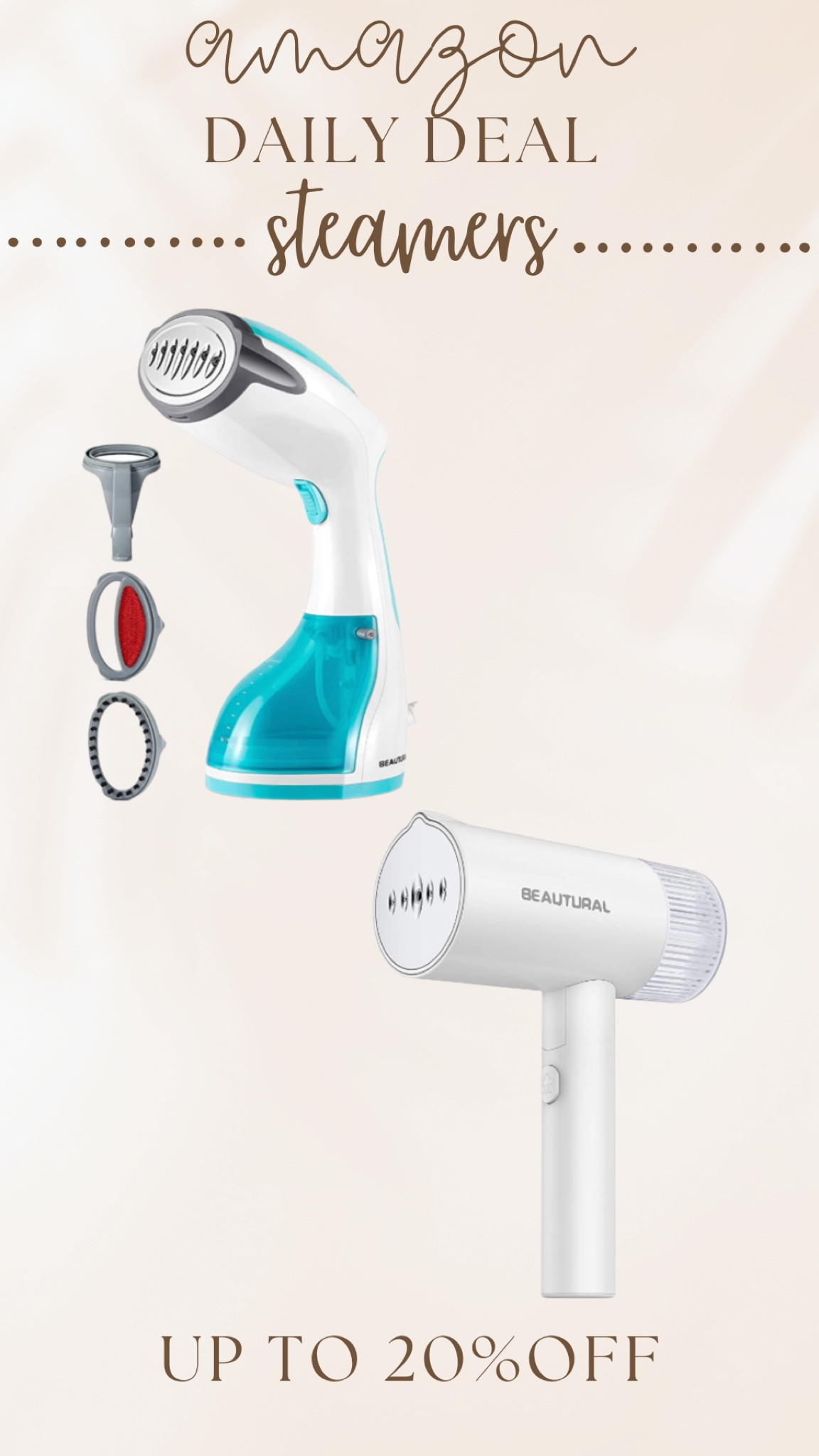 Clothes steamers are great for travel and when you’re in a rush! Love these options and they are under $26!! Run and grab these while they are on a deal!

#amazon #steamer #travel #clothes #iron #clean 

#LTKFind #LTKtravel #LTKsalealert