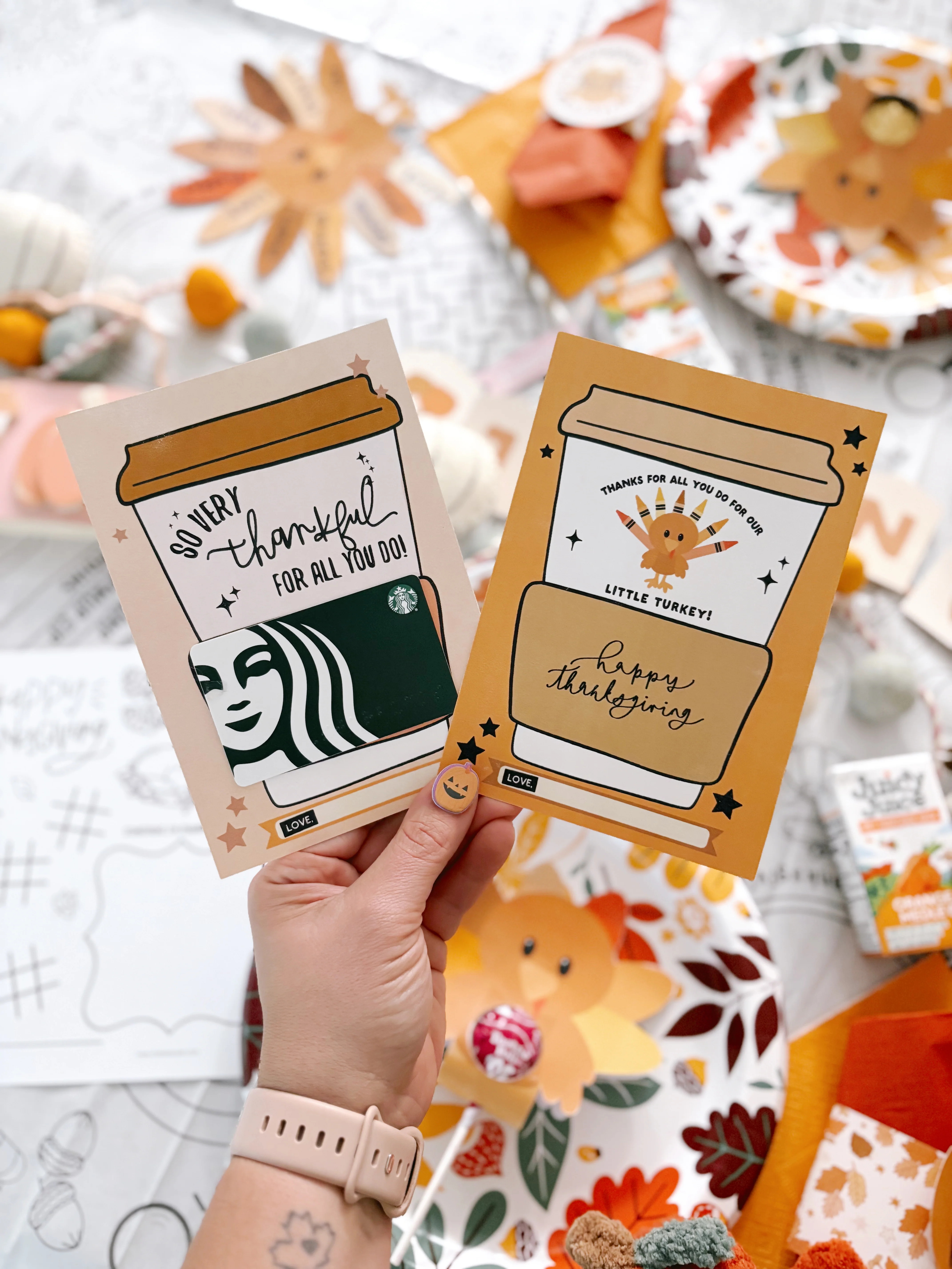 Thanksgiving Gift Card Holder | Printable Gift Card Holder | The Letter Vee