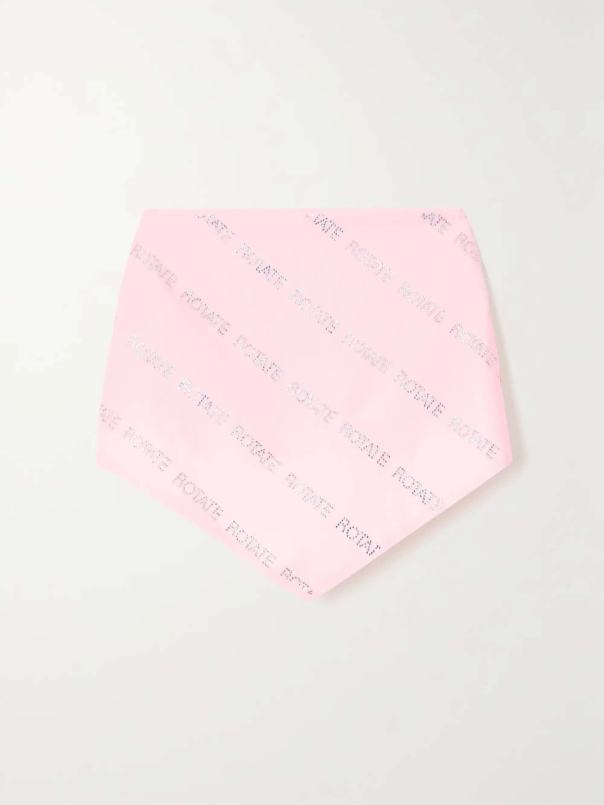 Cropped strapless crystal-embellished cotton-poplin top | NET-A-PORTER (UK & EU)