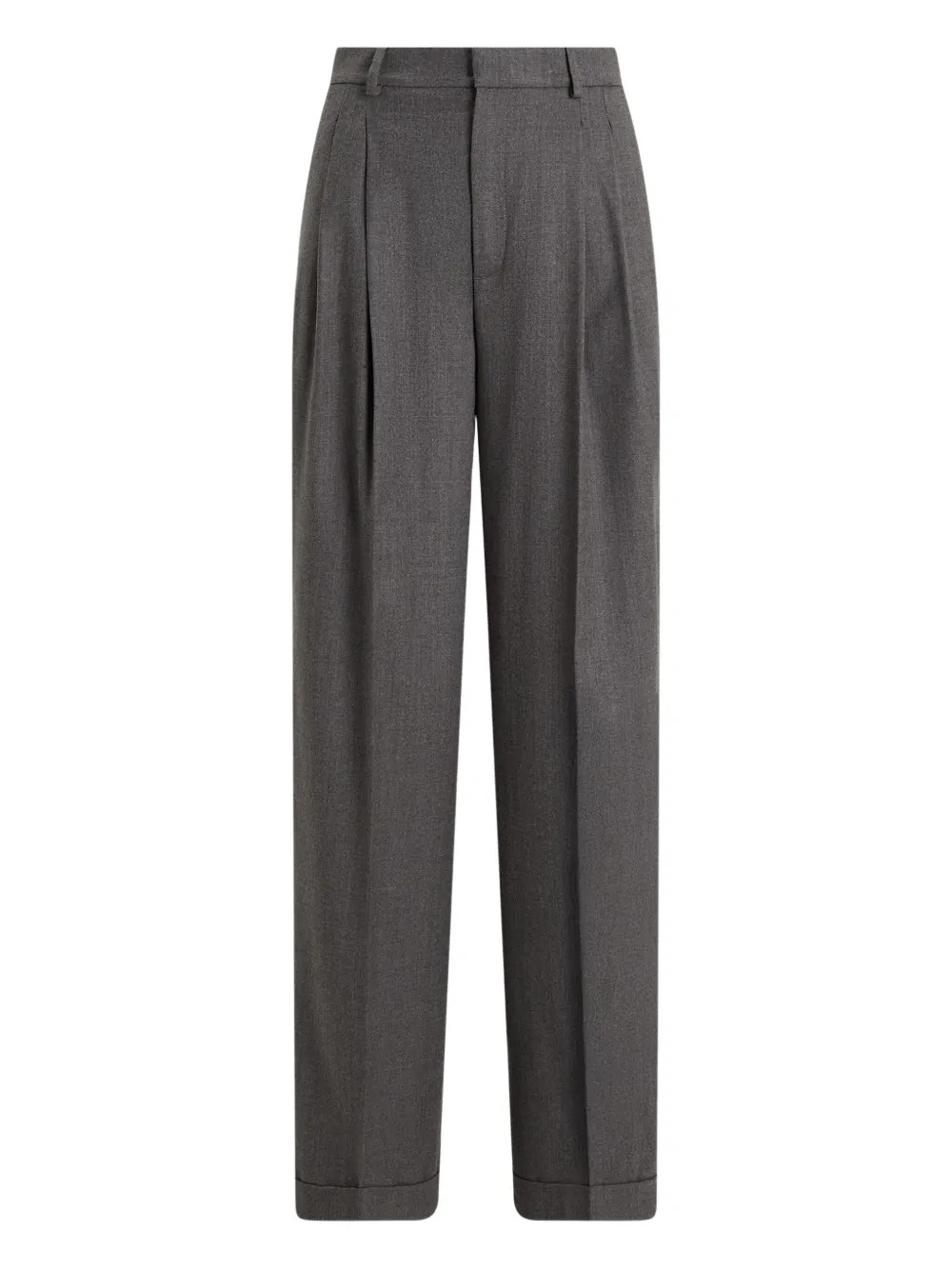 Polo Ralph Lauren pleated palazzo trousers - Grey | Farfetch Global