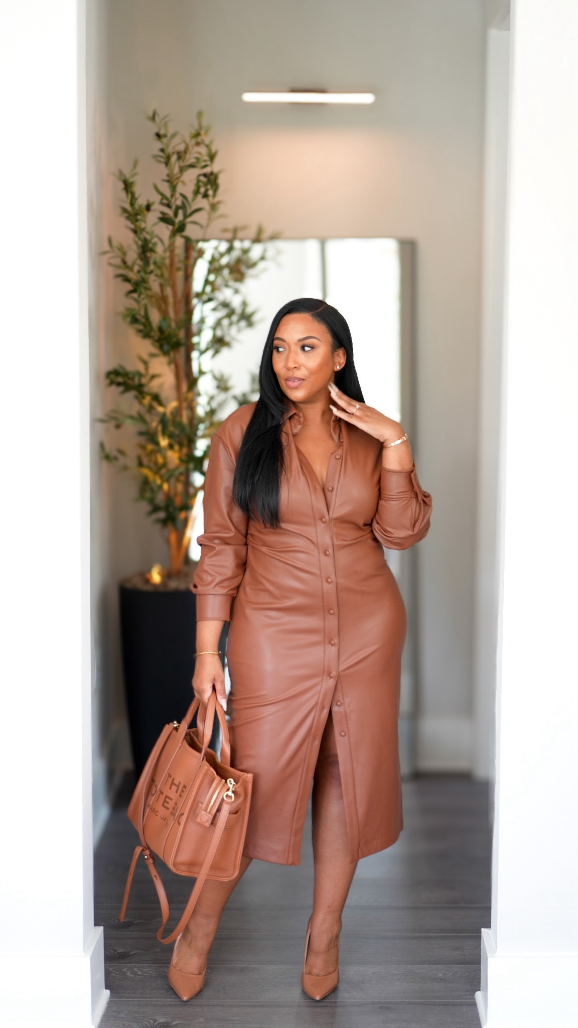 Walmart has been releasing their Fall Fashion items and I snagged this Faux Leather Skirt Dress (Size: M). 

Watch my YouTube Video to hear the full review on the pros and cons. 

Shoes are from Fashion Nova (Not on LTK)

#LTKStyleTip #LTKMidsize #LTKOver40