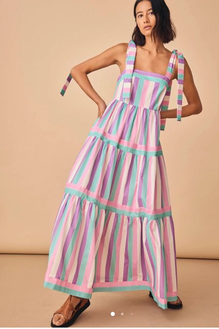 Hunter Bell JESSICA DRESS

Meet the lightweight Jessica dress, a fun and feminine maxi dress designed to capture attention with playful poise. Featuring a square neckline, adjustable tie shoulder straps and hidden on seam side pockets. Made in a fresh candy stripe pattern which adds to its charm

#LTKStyleTip #LTKWorkwear #LTKSeasonal